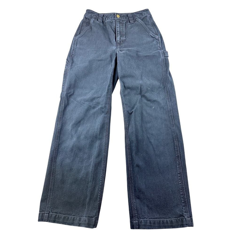 Tna Carpenter Pants Women 2 Black Greenwich Relaxed Twill Utility High Rise Work